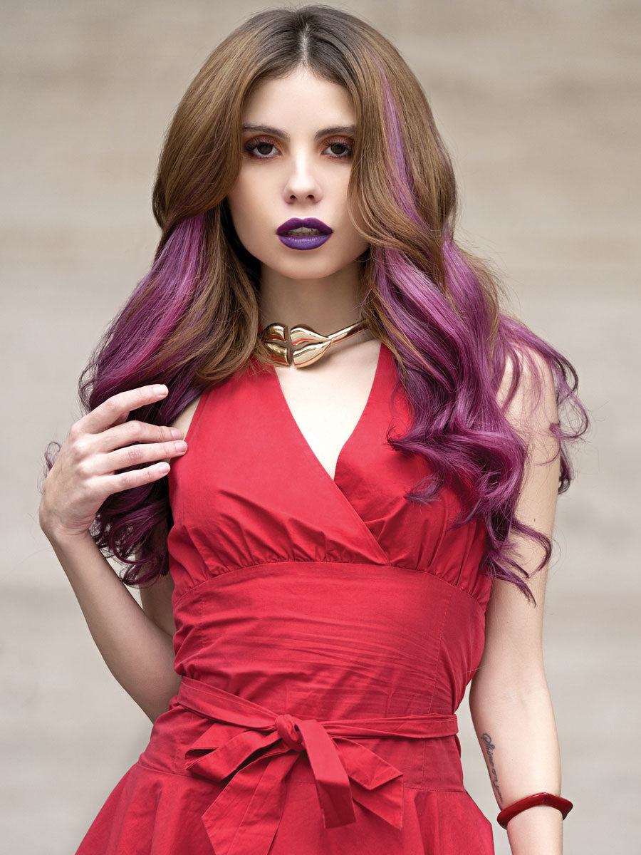 Straight Fantasy Keratin - Red Violet